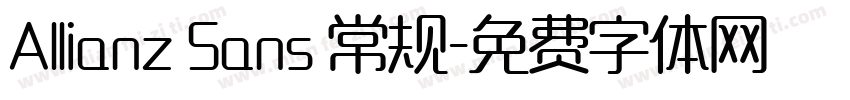 Allianz Sans 常规字体转换